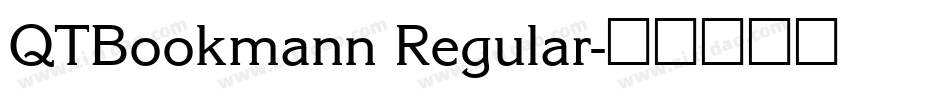 QTBookmann Regular字体转换
